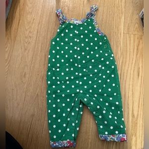 Baby Boden Polka Dot corduroy overalls | 9-12M NWT